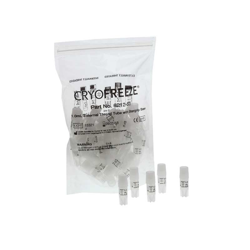 Криопробирки объёмом до 1,0 мл, свободностоящие, 50 шт/уп